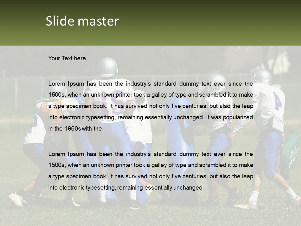 Instruction Teamwork Mens PowerPoint Template