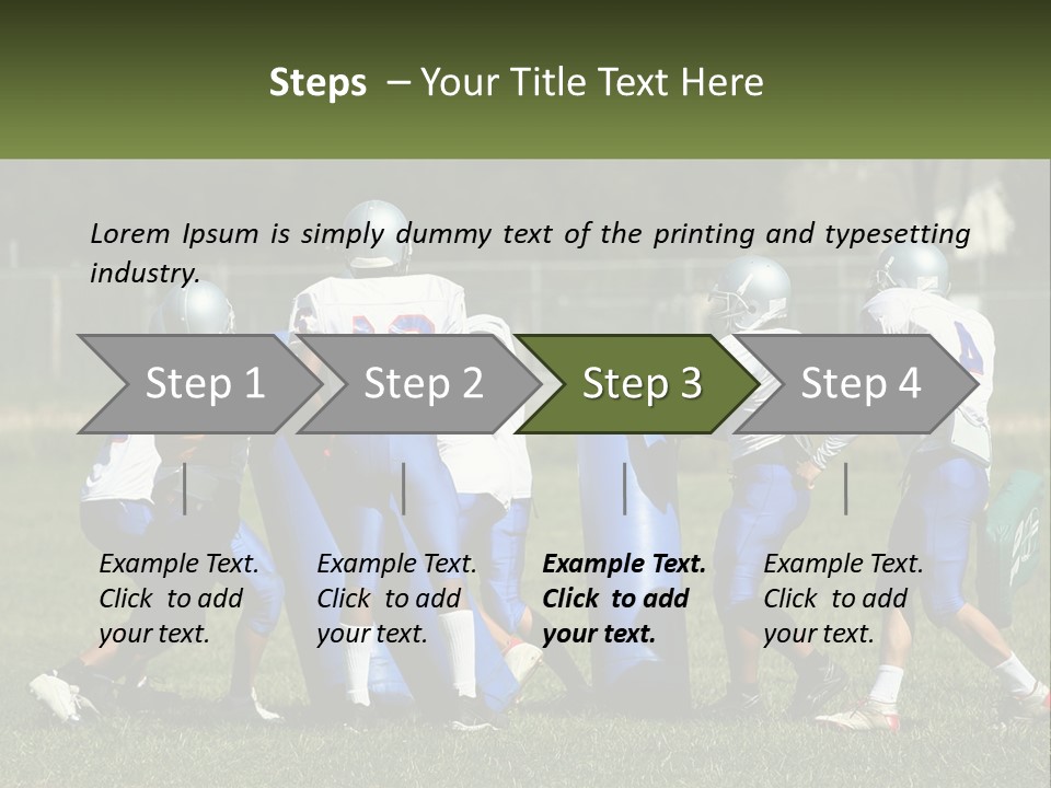 Instruction Teamwork Mens PowerPoint Template