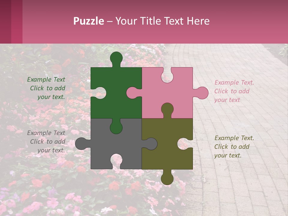 Flowers Blooming Colorful PowerPoint Template