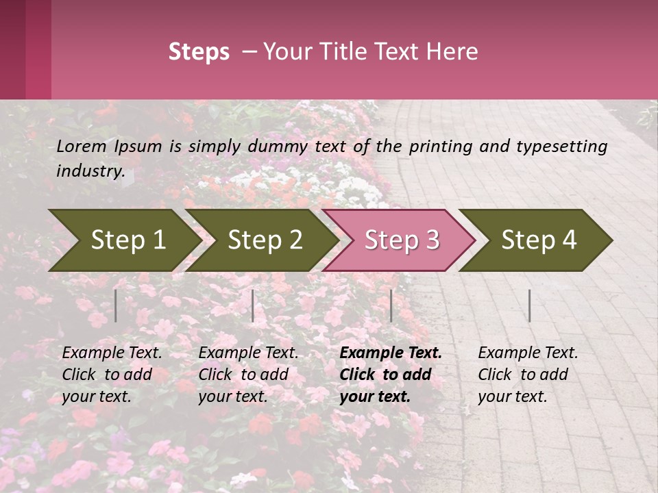 Flowers Blooming Colorful PowerPoint Template