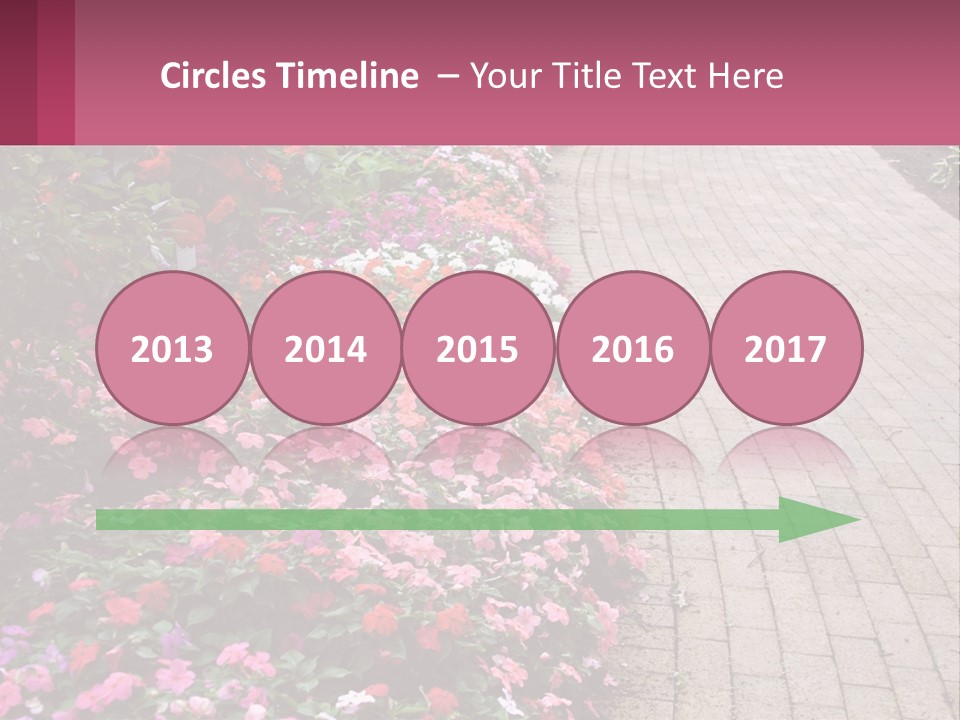 Flowers Blooming Colorful PowerPoint Template