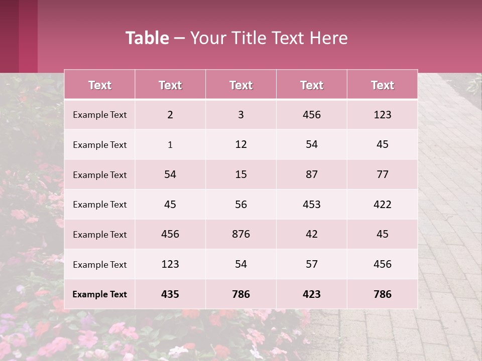 Flowers Blooming Colorful PowerPoint Template