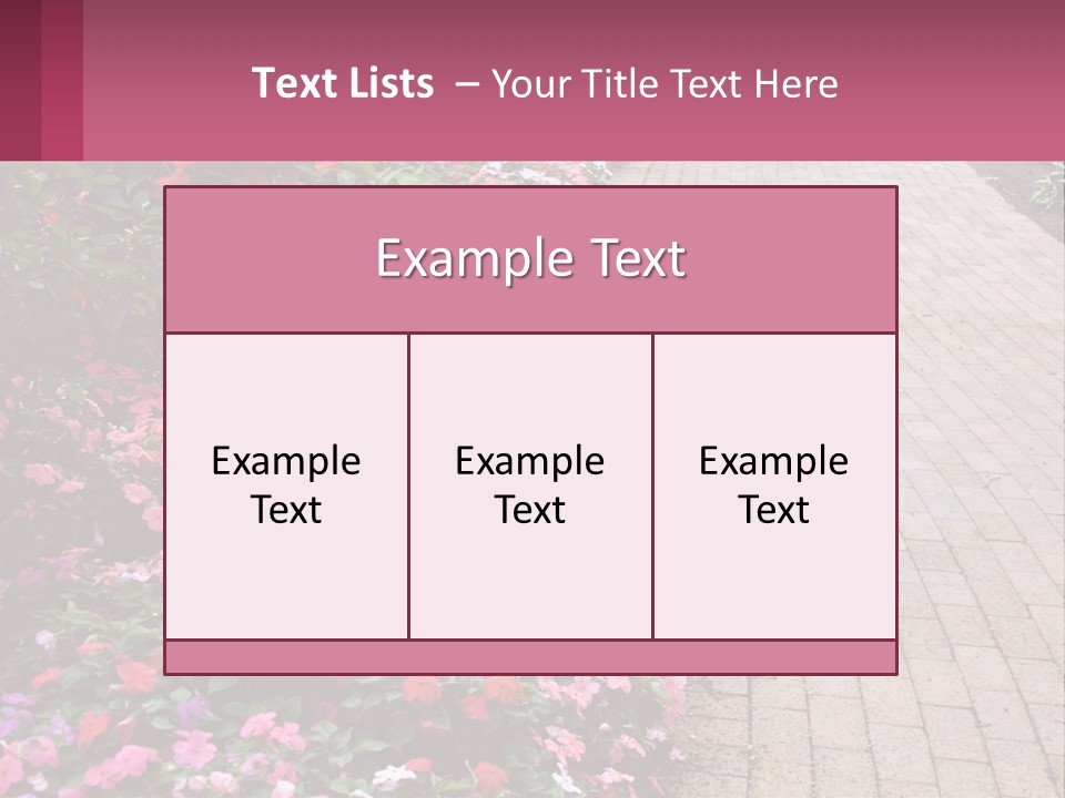 Flowers Blooming Colorful PowerPoint Template