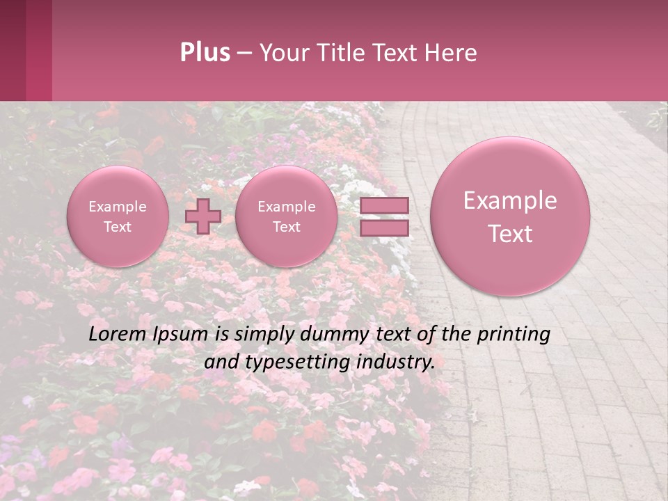 Flowers Blooming Colorful PowerPoint Template