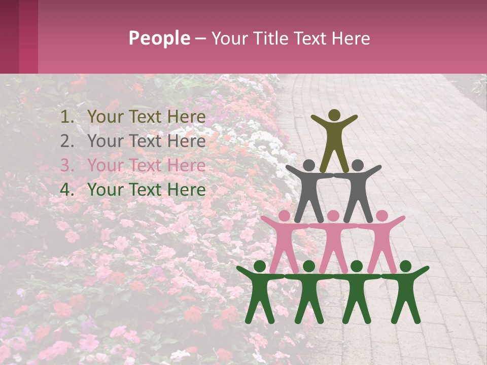 Flowers Blooming Colorful PowerPoint Template