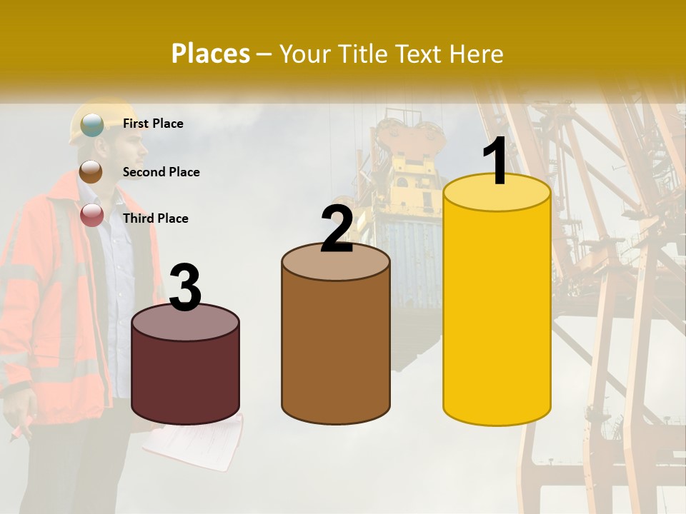 Construction Helmet Import PowerPoint Template