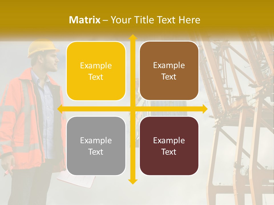 Construction Helmet Import PowerPoint Template