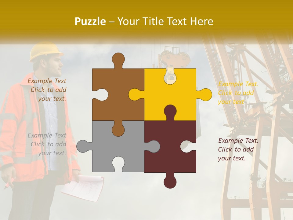 Construction Helmet Import PowerPoint Template