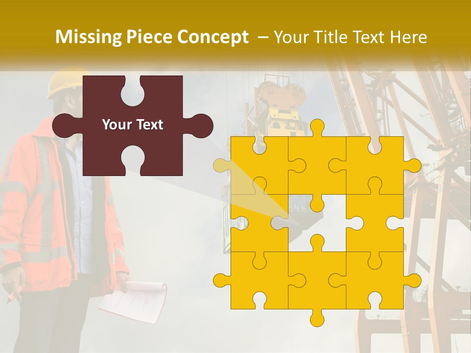 Construction Helmet Import PowerPoint Template