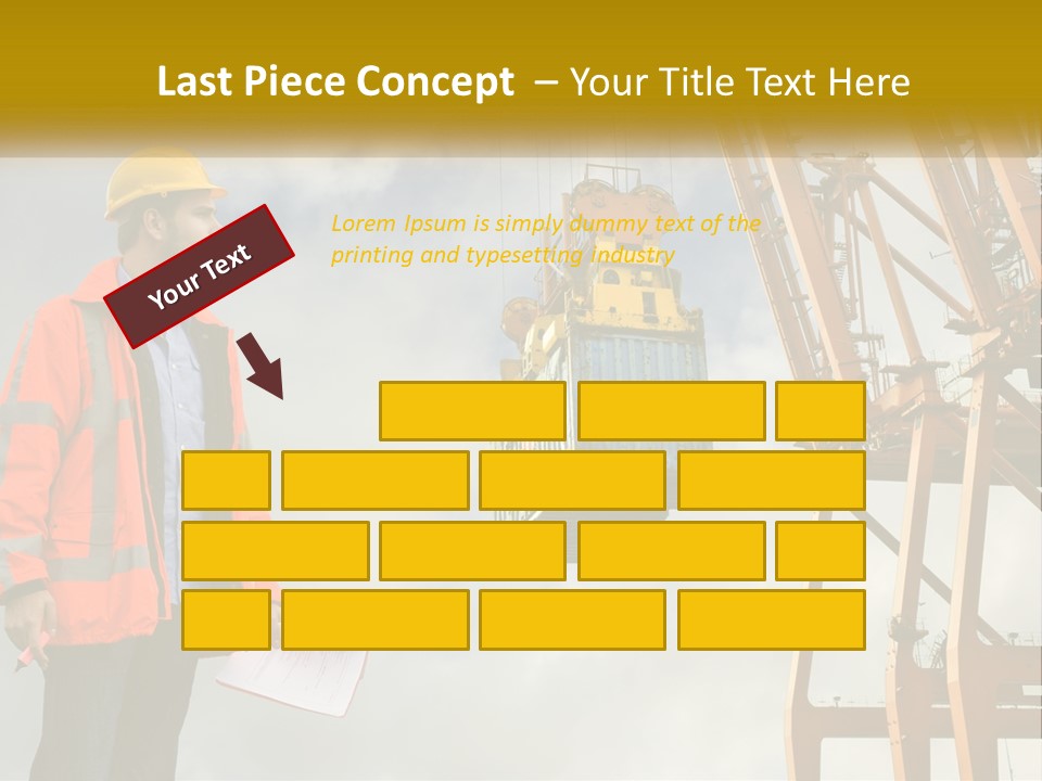 Construction Helmet Import PowerPoint Template