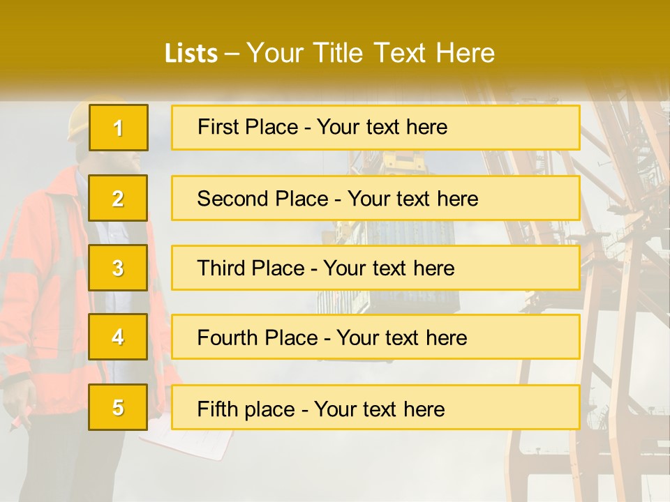 Construction Helmet Import PowerPoint Template