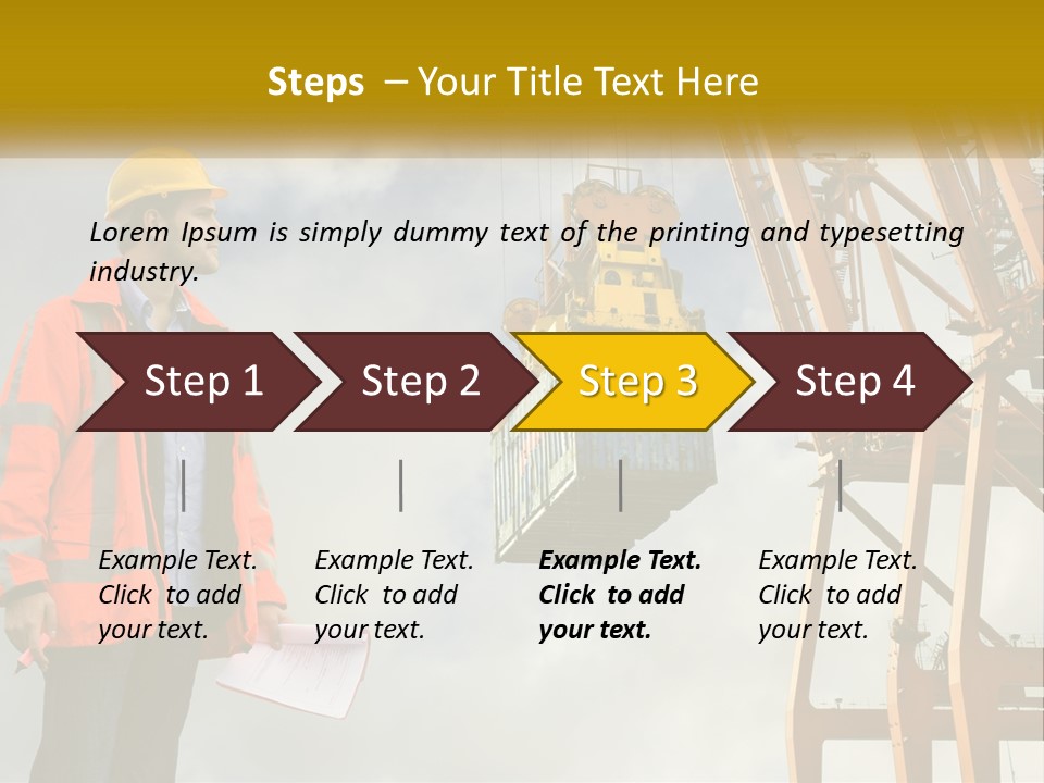 Construction Helmet Import PowerPoint Template