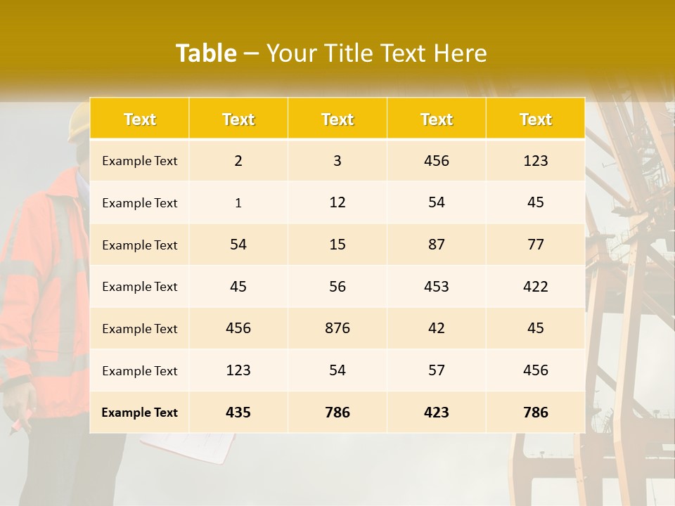 Construction Helmet Import PowerPoint Template
