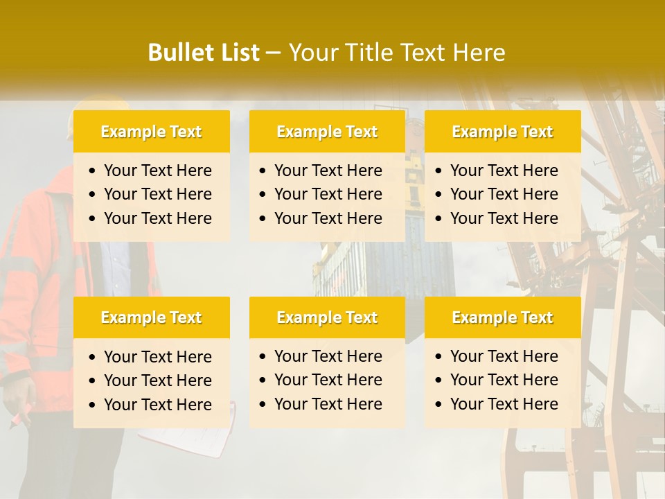 Construction Helmet Import PowerPoint Template