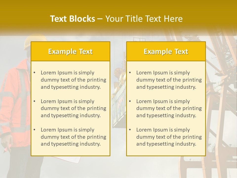 Construction Helmet Import PowerPoint Template