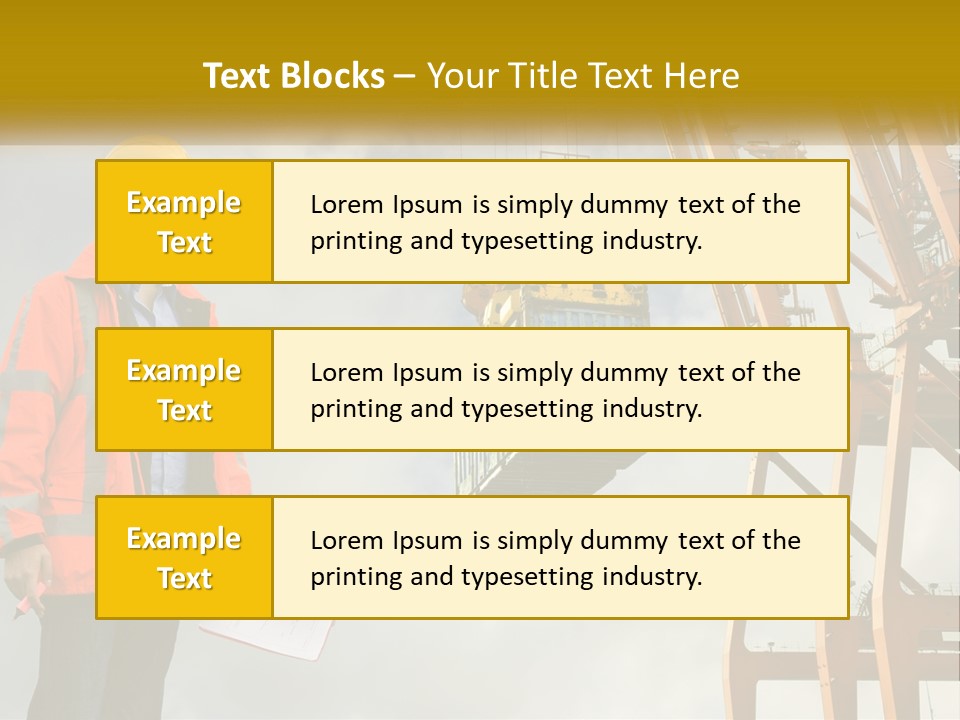 Construction Helmet Import PowerPoint Template