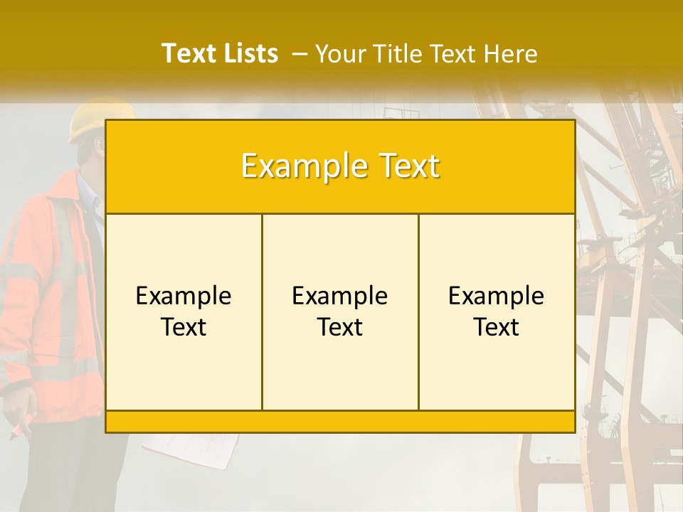 Construction Helmet Import PowerPoint Template