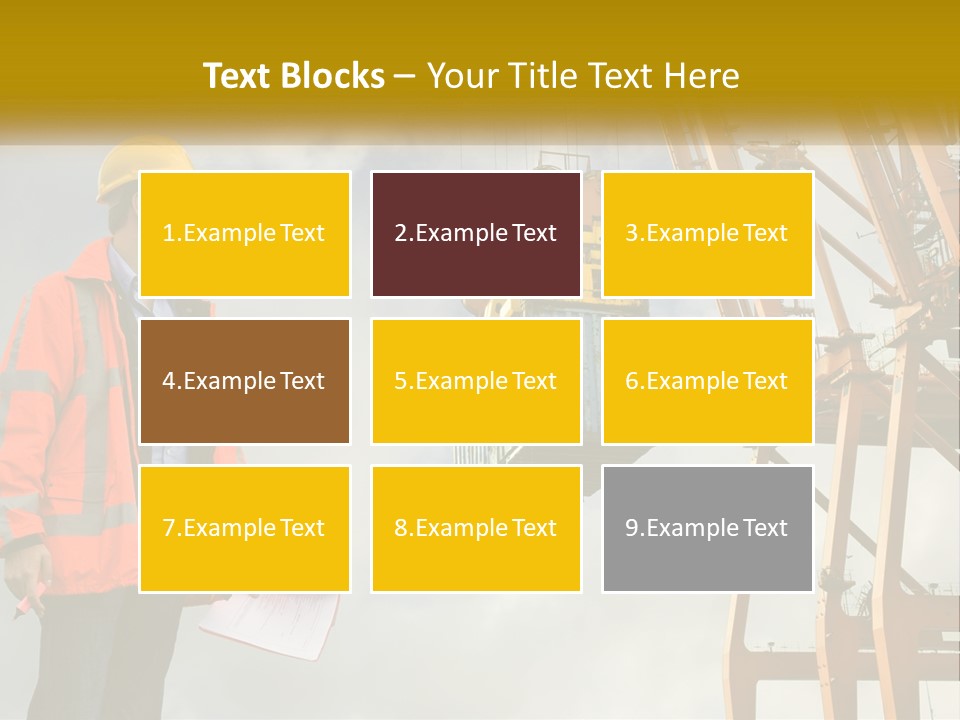 Construction Helmet Import PowerPoint Template