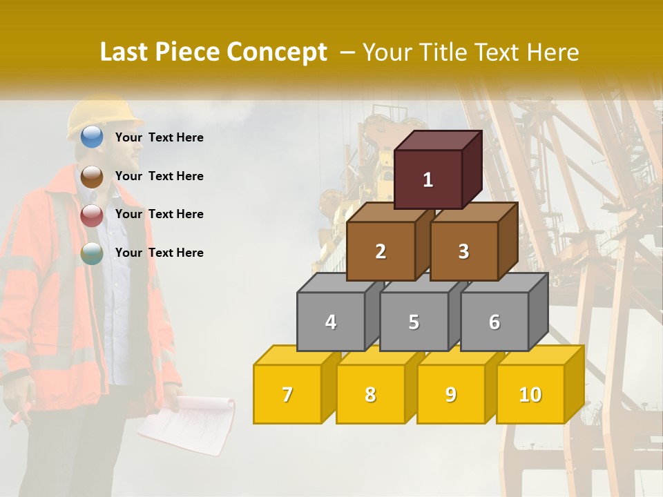 Construction Helmet Import PowerPoint Template
