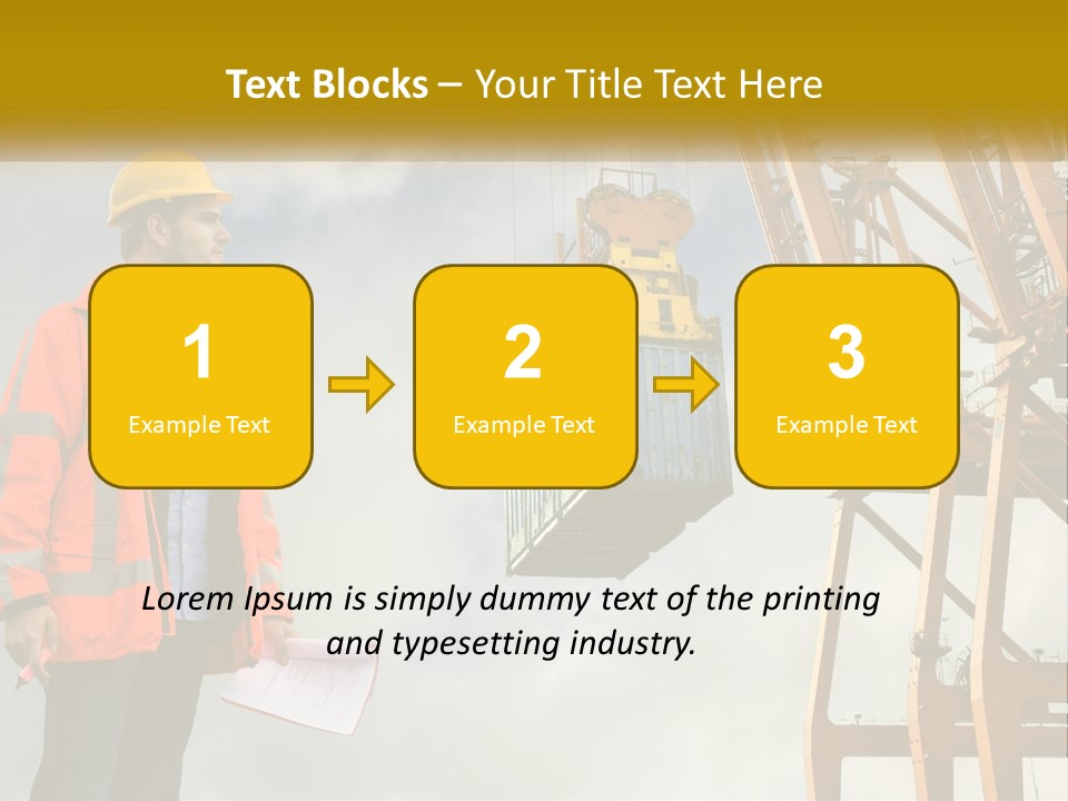 Construction Helmet Import PowerPoint Template