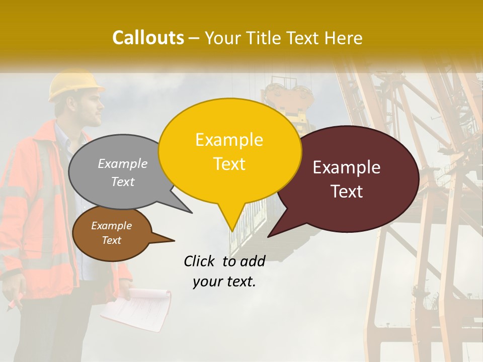 Construction Helmet Import PowerPoint Template