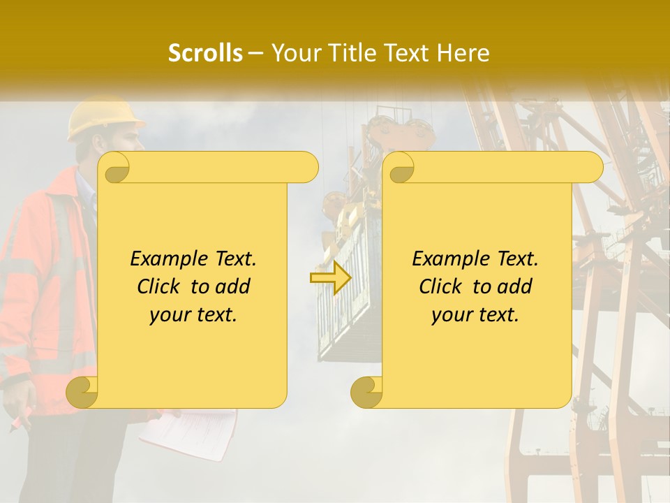 Construction Helmet Import PowerPoint Template