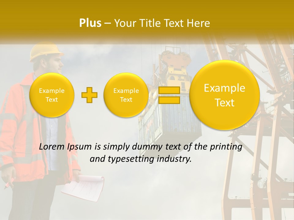 Construction Helmet Import PowerPoint Template