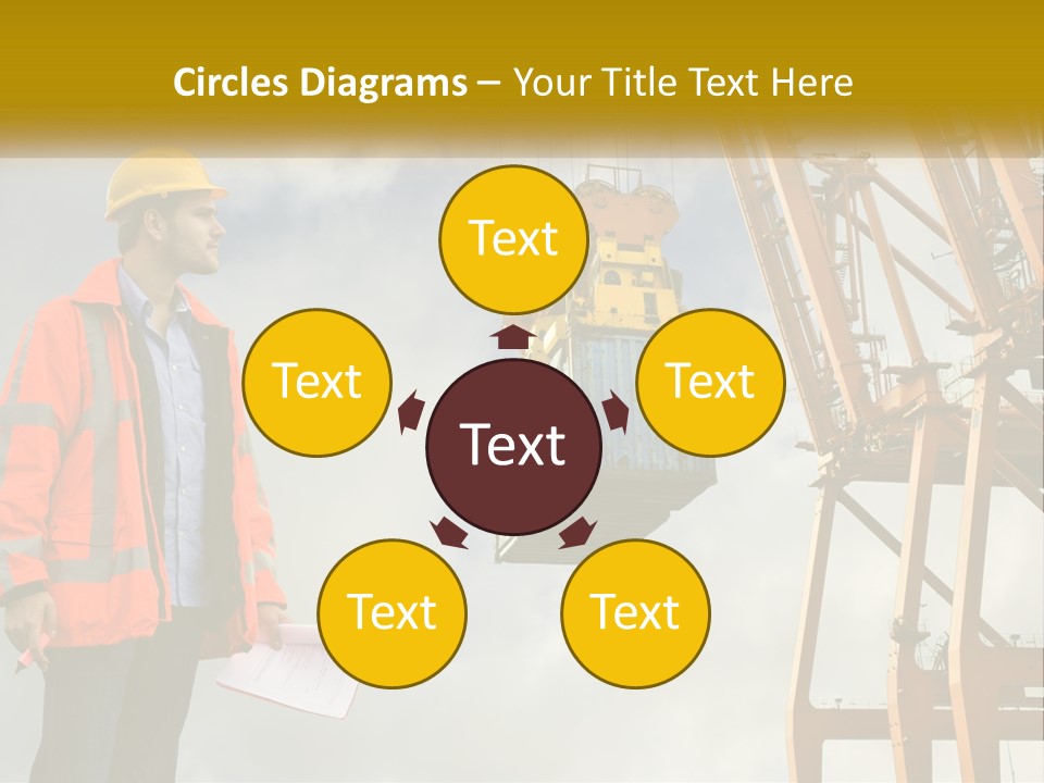 Construction Helmet Import PowerPoint Template