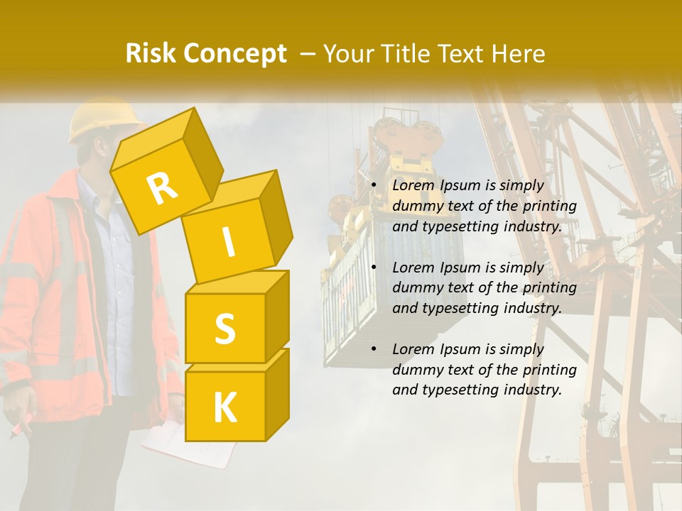 Construction Helmet Import PowerPoint Template