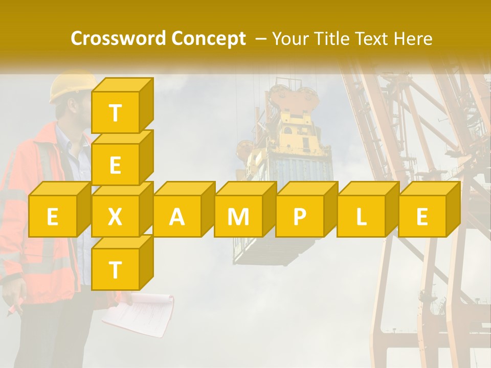 Construction Helmet Import PowerPoint Template