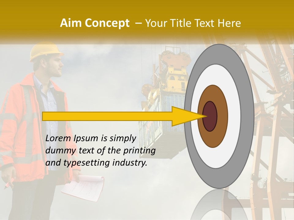 Construction Helmet Import PowerPoint Template