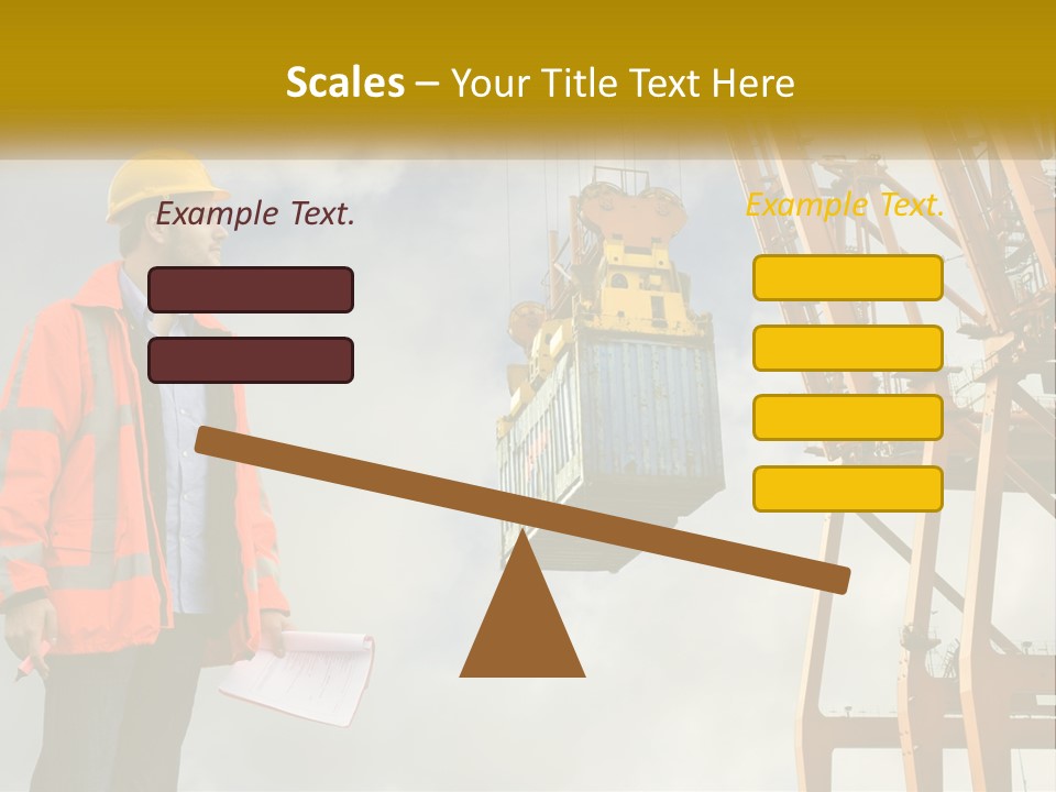 Construction Helmet Import PowerPoint Template