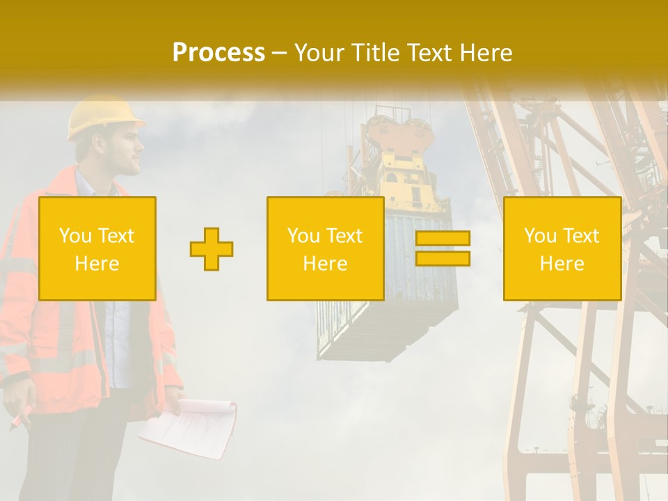 Construction Helmet Import PowerPoint Template