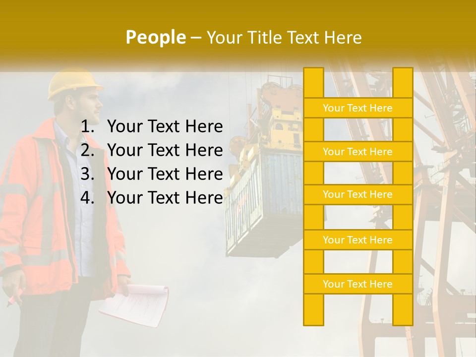 Construction Helmet Import PowerPoint Template