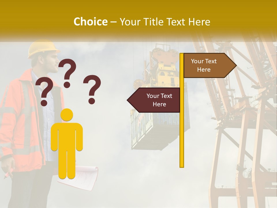 Construction Helmet Import PowerPoint Template