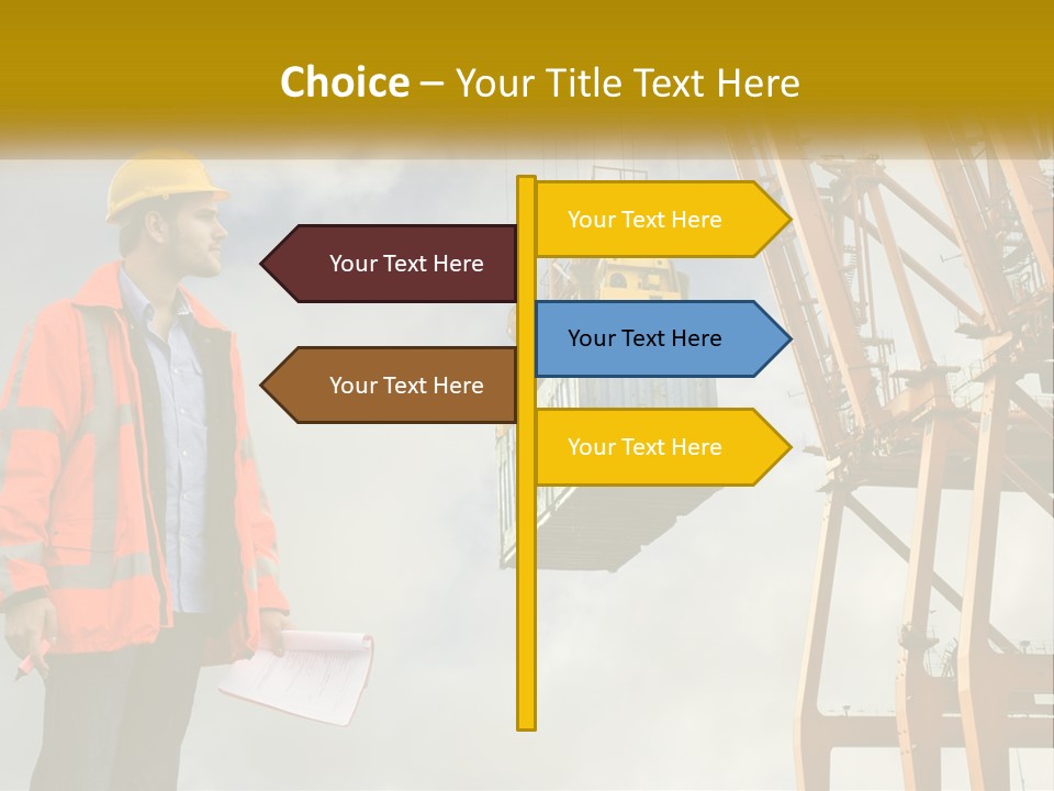 Construction Helmet Import PowerPoint Template