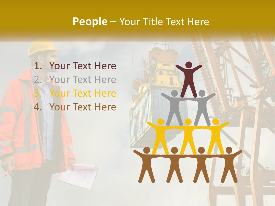 Construction Helmet Import PowerPoint Template