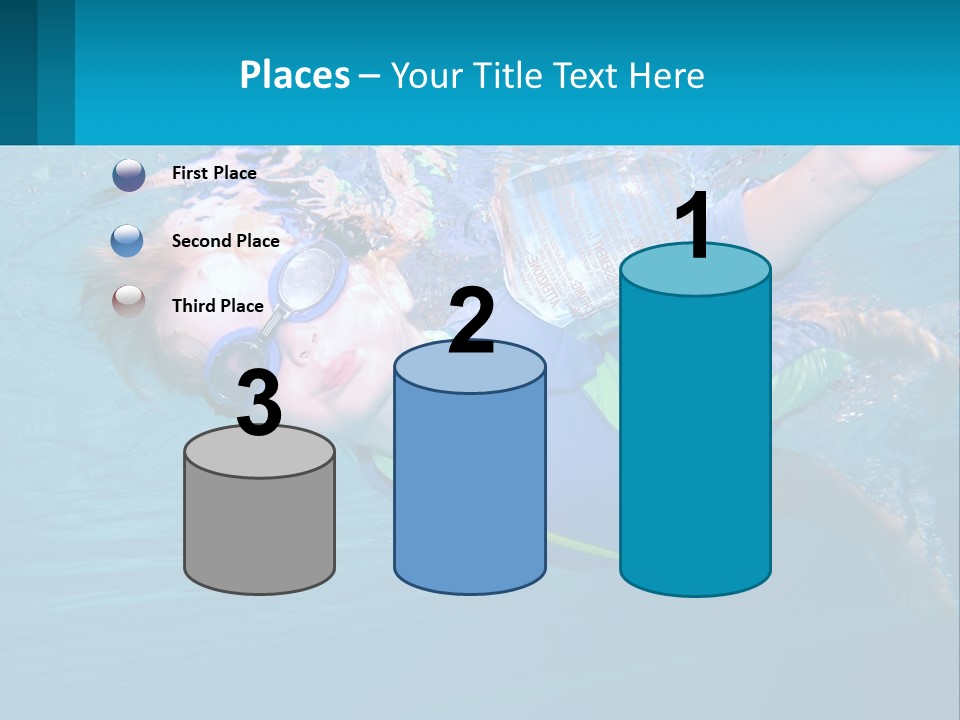 Pool Hair Water PowerPoint Template