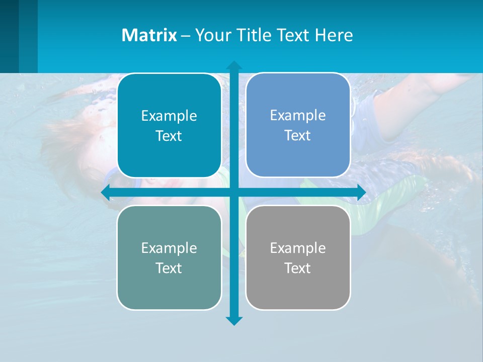 Pool Hair Water PowerPoint Template