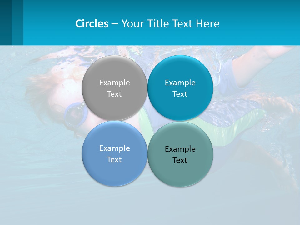 Pool Hair Water PowerPoint Template