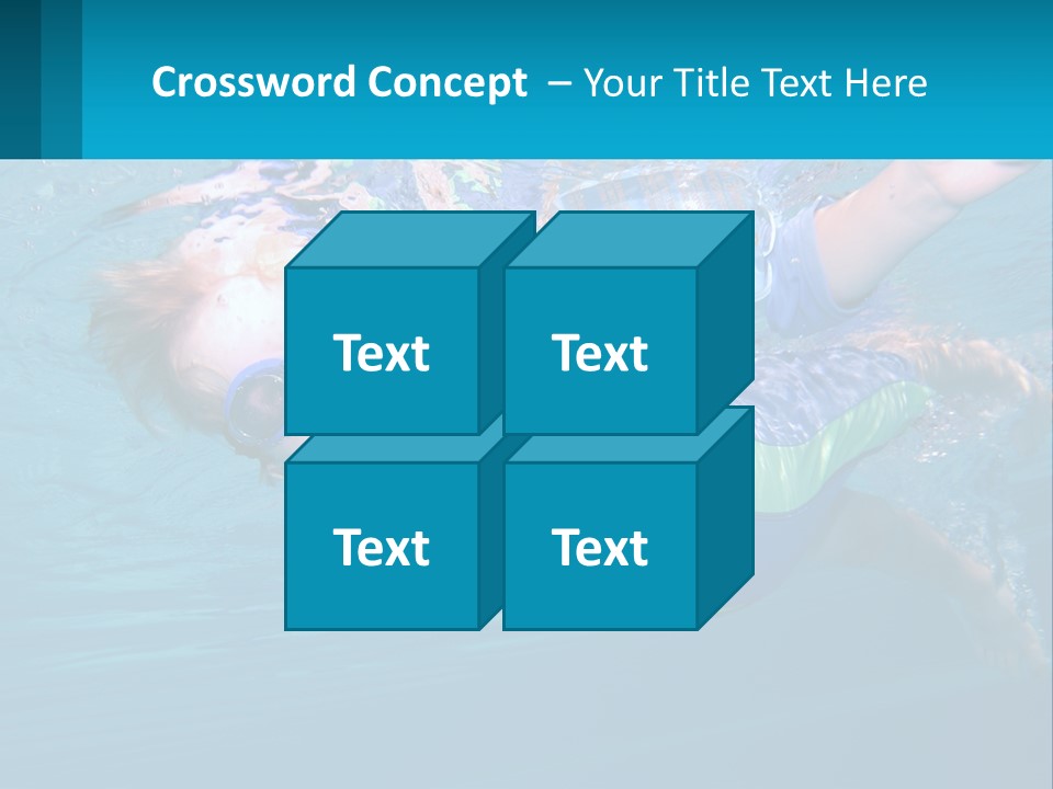 Pool Hair Water PowerPoint Template