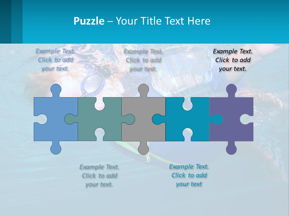 Pool Hair Water PowerPoint Template