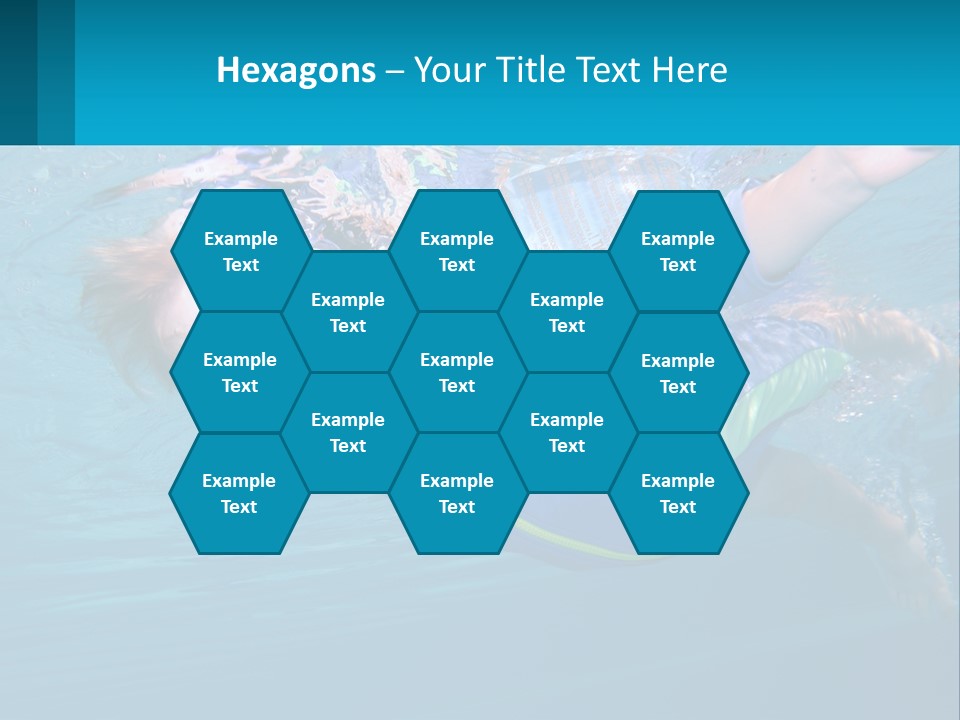 Pool Hair Water PowerPoint Template