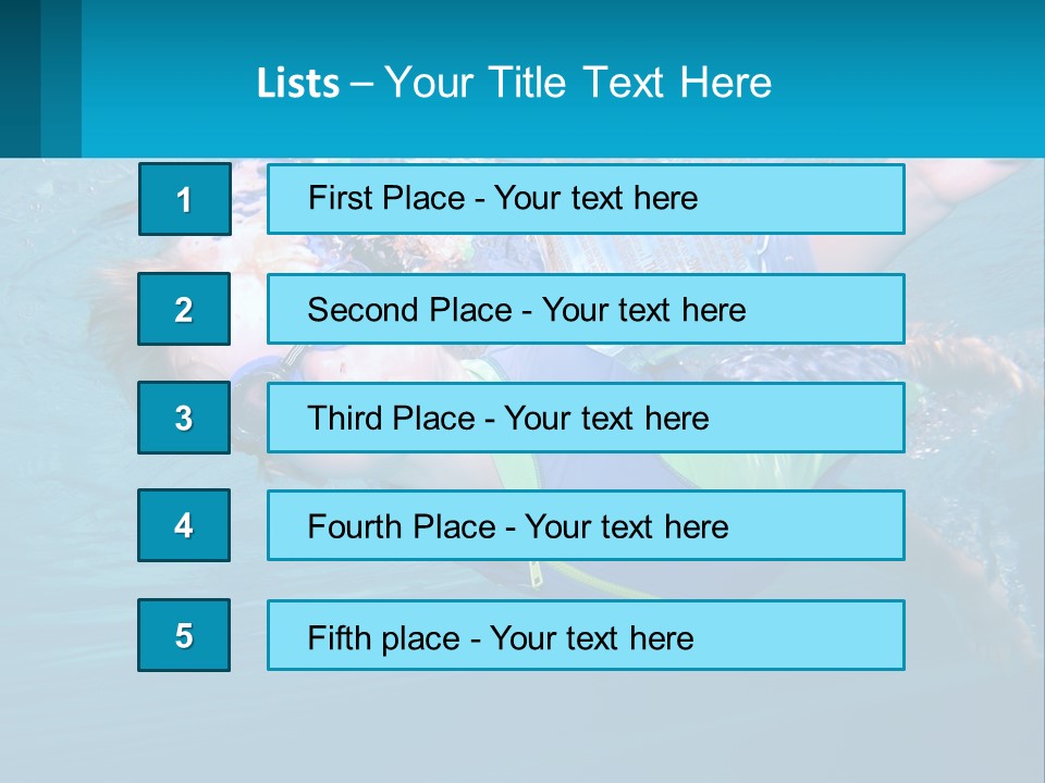 Pool Hair Water PowerPoint Template