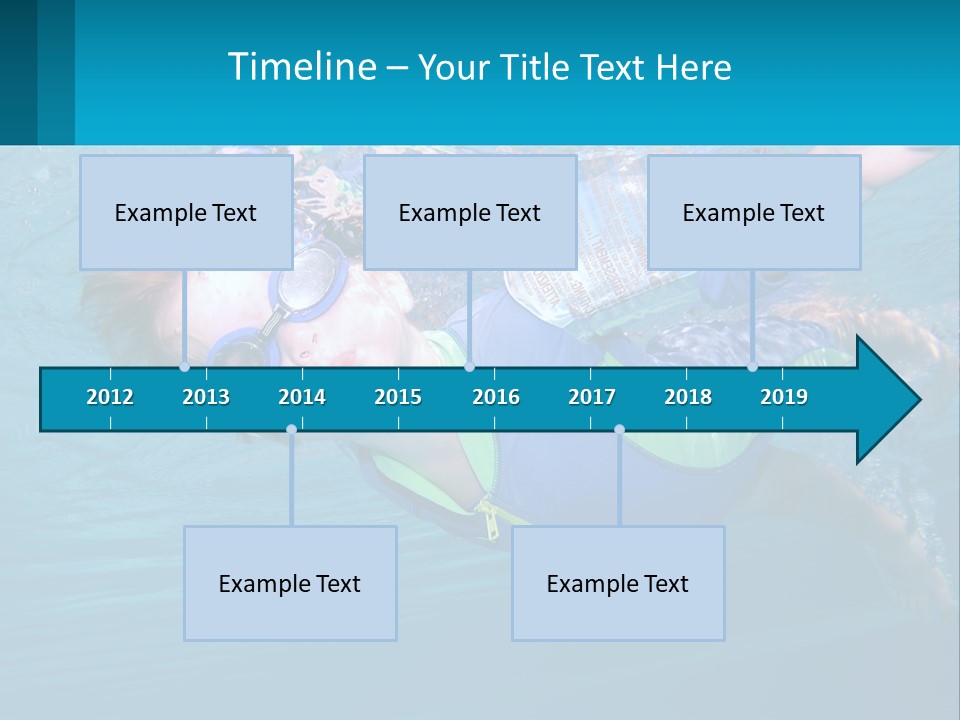 Pool Hair Water PowerPoint Template