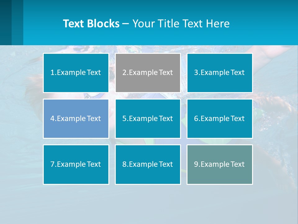 Pool Hair Water PowerPoint Template