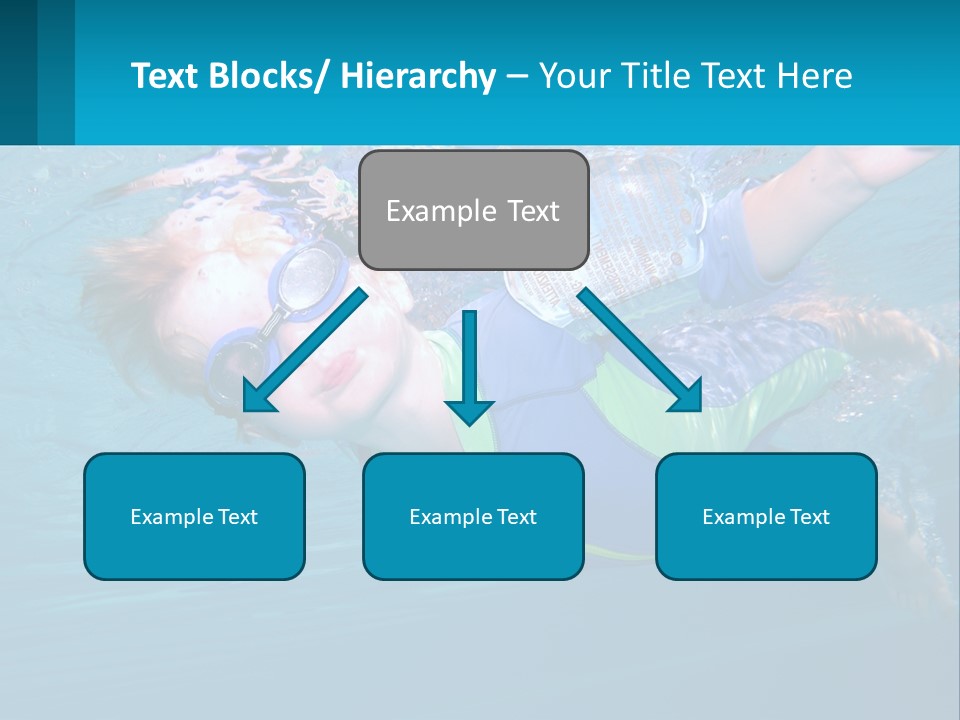 Pool Hair Water PowerPoint Template