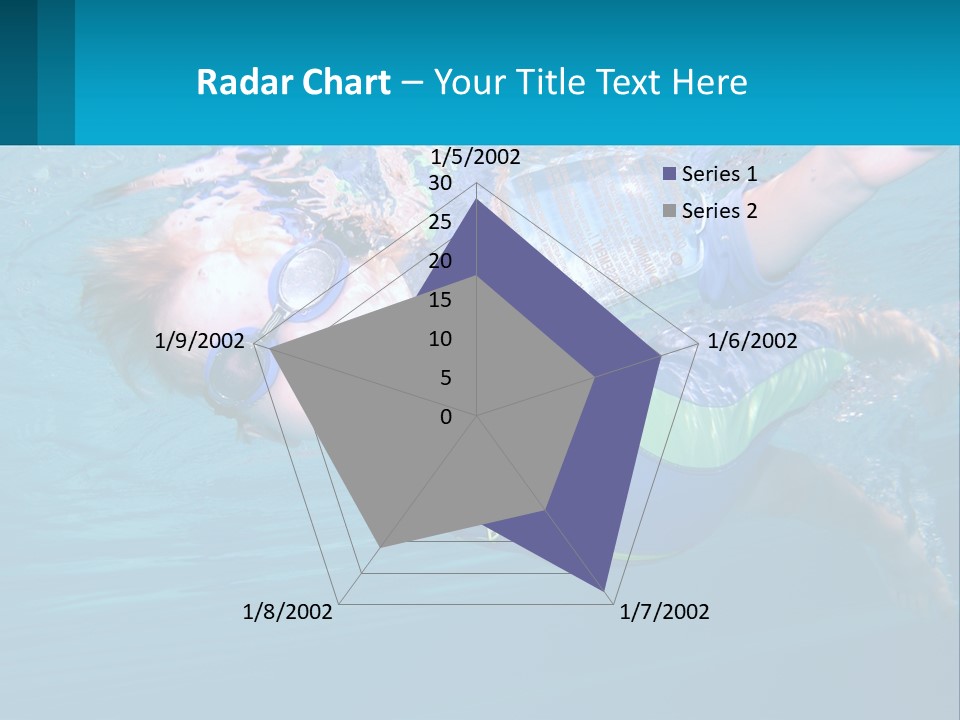 Pool Hair Water PowerPoint Template