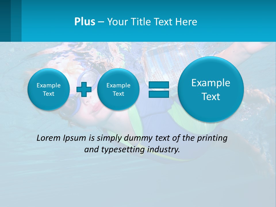 Pool Hair Water PowerPoint Template