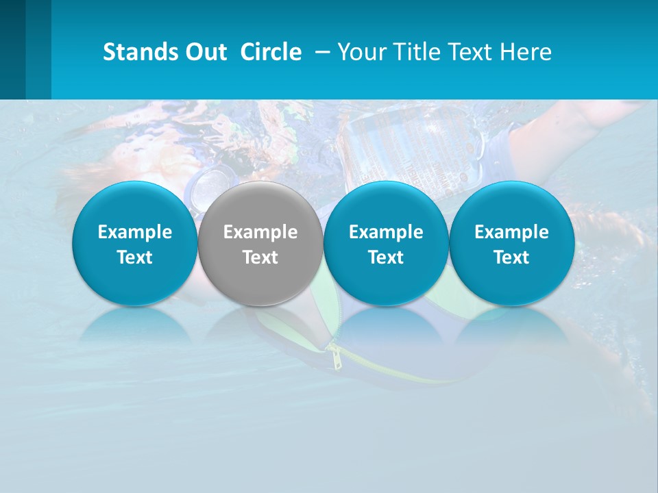 Pool Hair Water PowerPoint Template